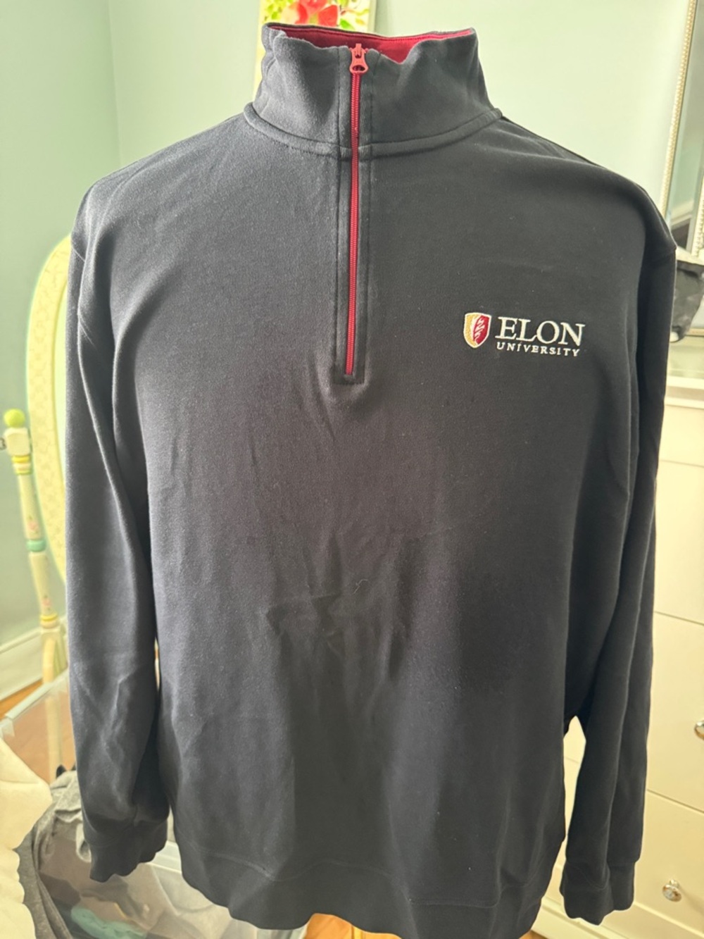 Elon University Vineyard Vines men’s 3/4 zip shirt